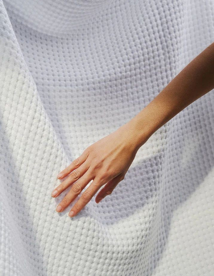 6 Piece Waffle Towel Bundle in White