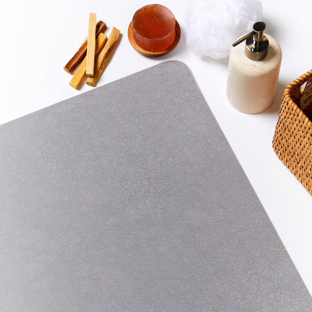 Fast Dry Bath Mat - Stone Grey