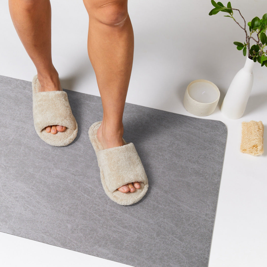 Bath Mat Bundle - Basic Trio in Marble Grey