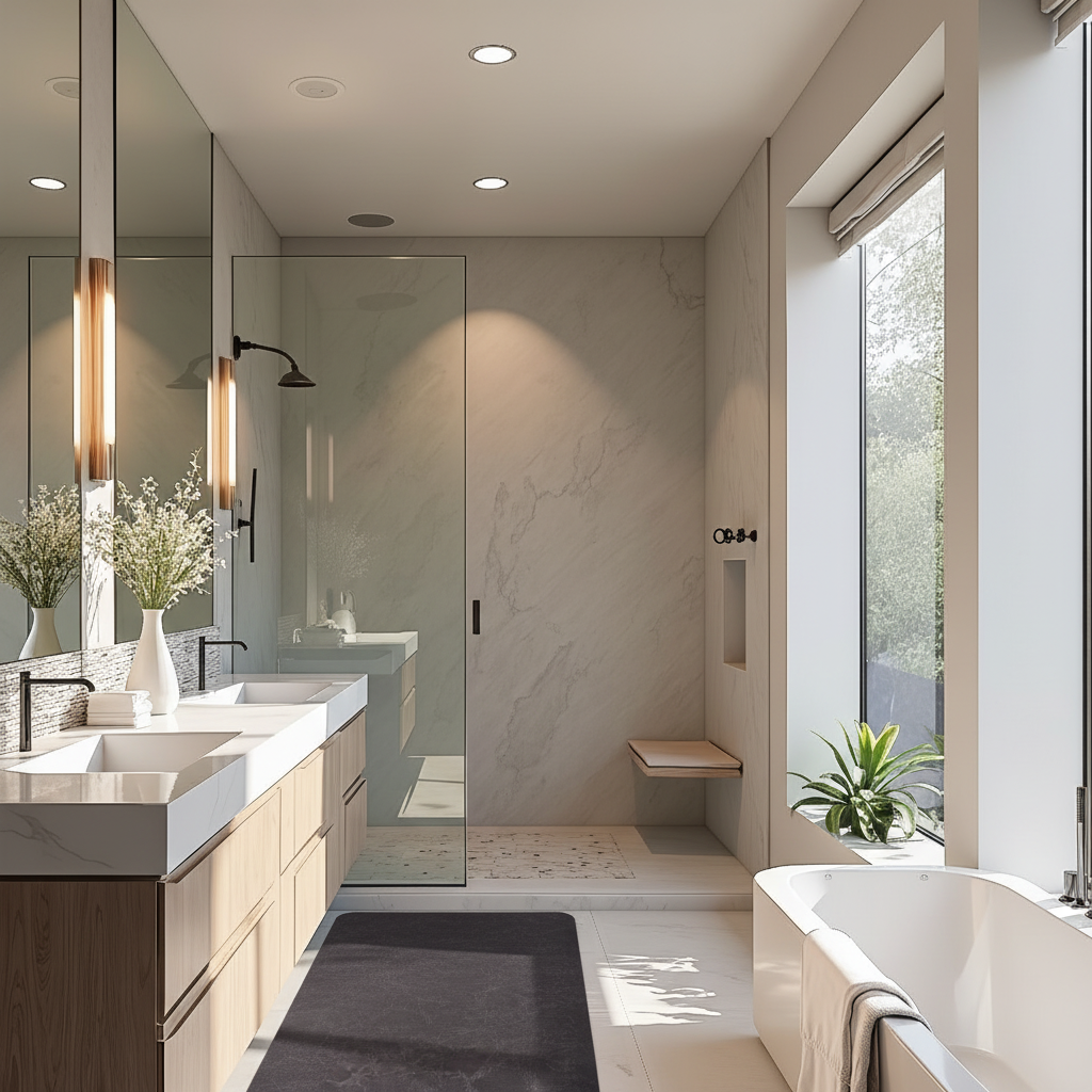 [NEW!] Fast Dry Bath/Kitchen Long Runner Mat - Charcoal