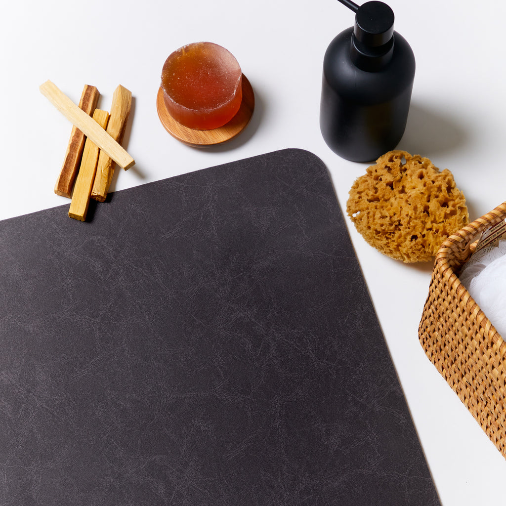 Bath Mat Bundle - Basic Trio in Charcoal