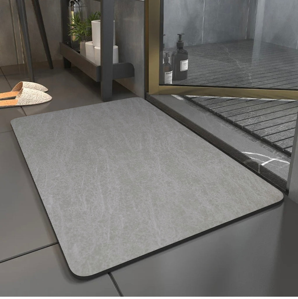 Fast Dry Bath Mat (Marble Grey)